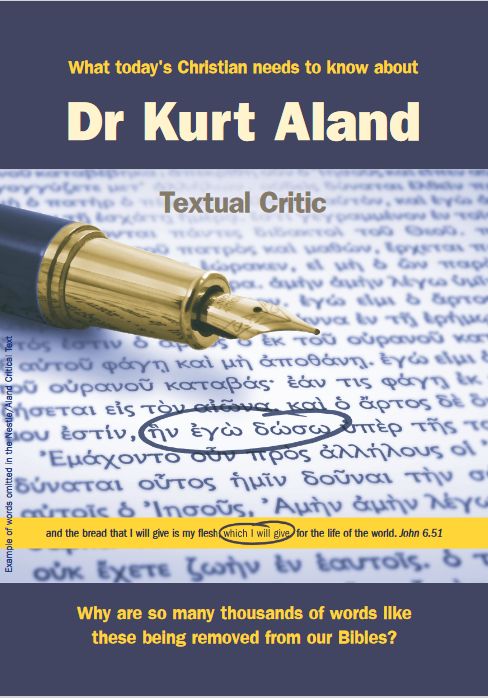 Dr Kurt Aland - Textual Critic (A. Hembd)
